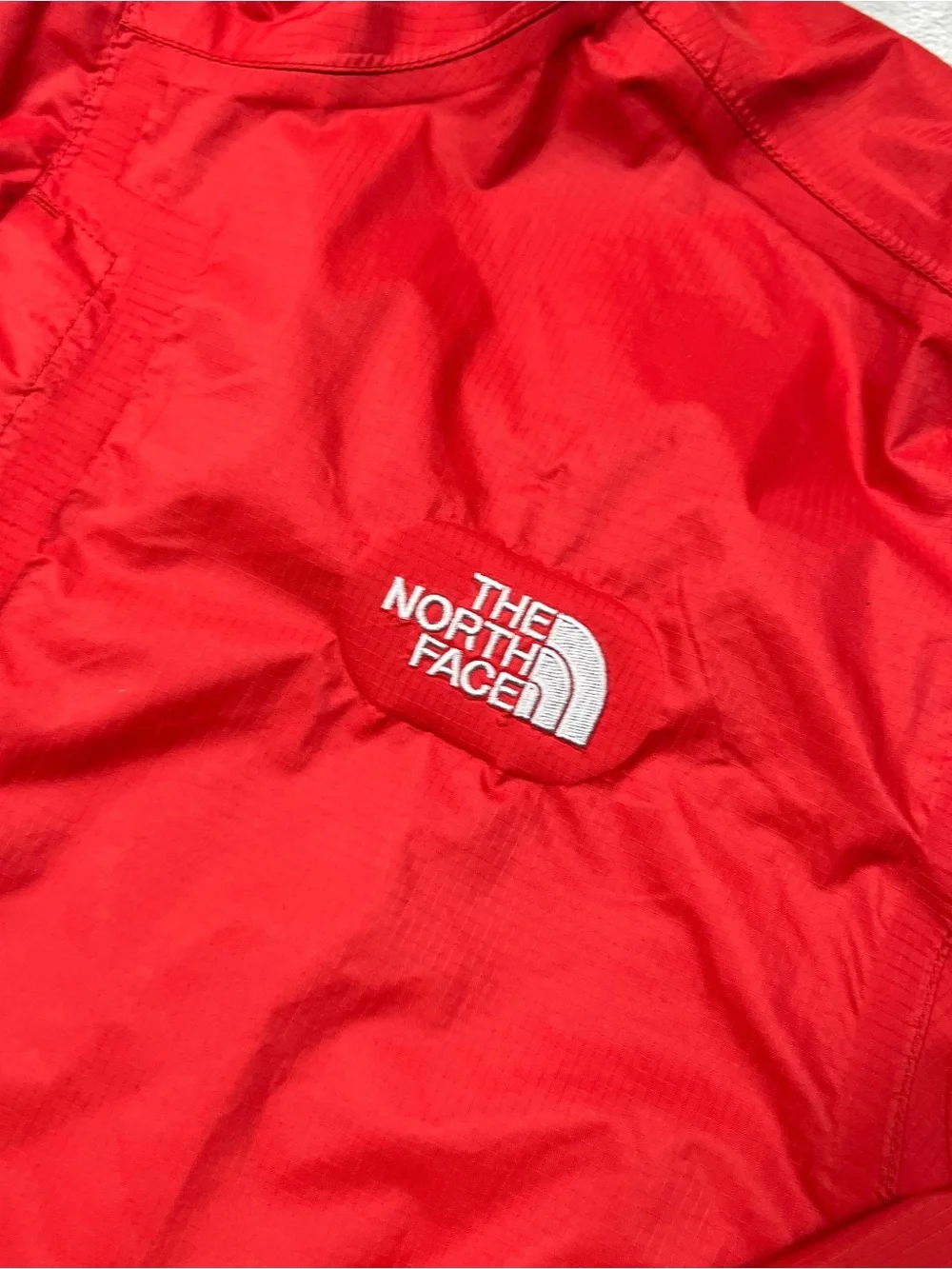 Vintage The North Face Hyvent Rain Jacket Mens XXL Red/Gray Waterproof Full Zip